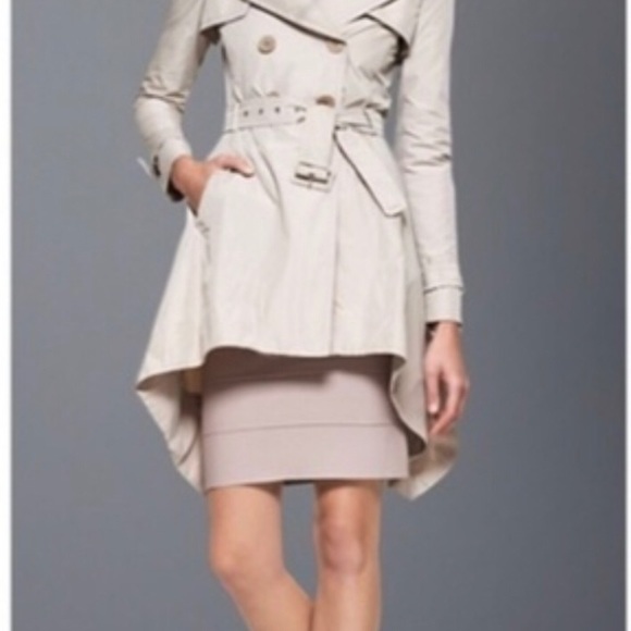 BCBG Ruffled Trench Rare find! - Picture 3 of 9